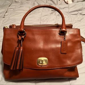 Vintage Harper triple zip Coach Satchel